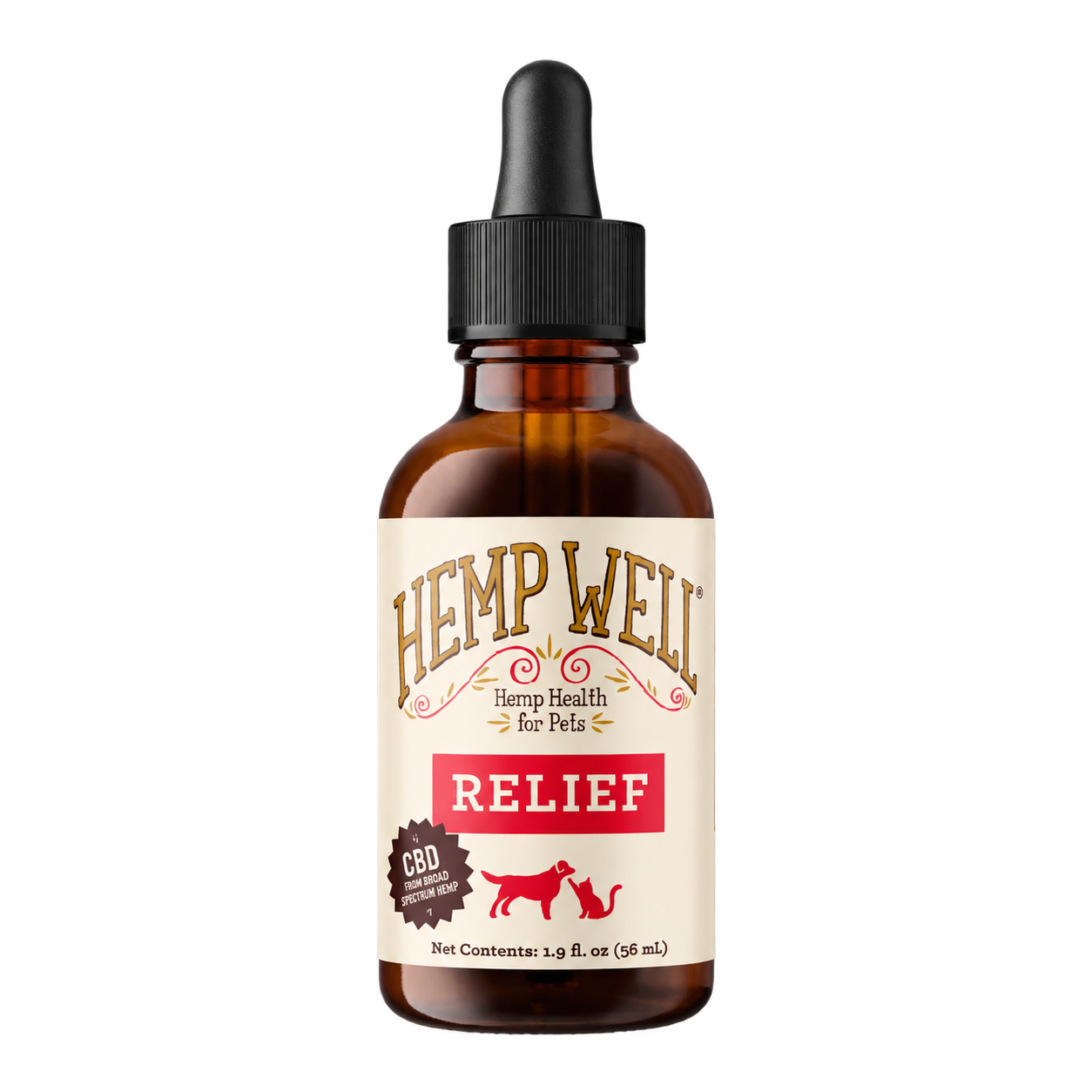 Hemp Well Relief CBD oil bottle